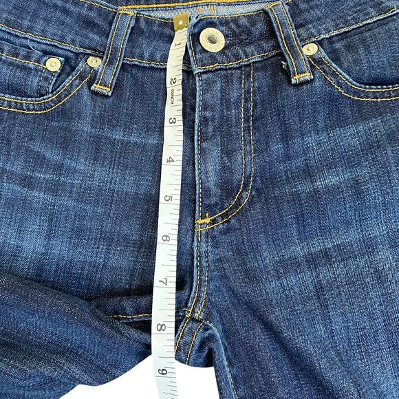 AG Adriano Goldschmied 27/28 The Jessie Curvy Boot Fit Low Rise Jeans Dark Wash - Picture 12 of 16